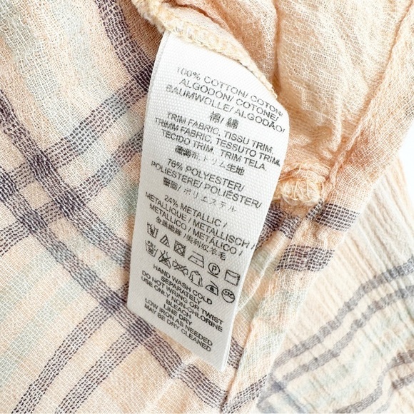 Free People Oversized Cropped Plaid Button Down Shirt - Picture 8 of 8